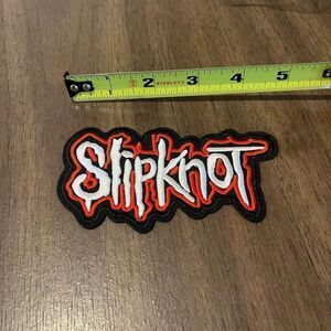 Slipknot Red White & Black Logo Cutout Iron On Appliqué Patch